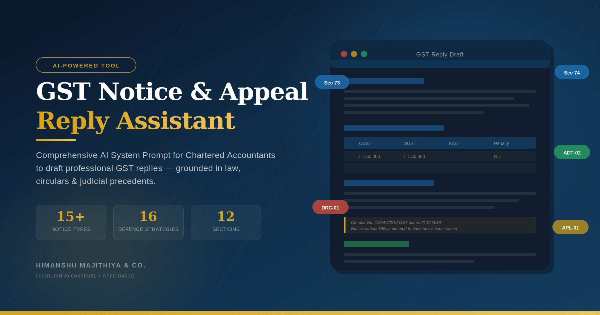 GST Notice & Appeal Reply Assistant